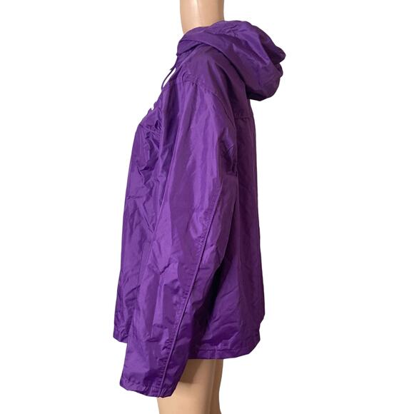Vintage Newport Rhode Island Windbreaker Jacket Womens XL Purple Embroidered - Picture 5 of 10